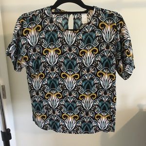 Loose-fitting floral top